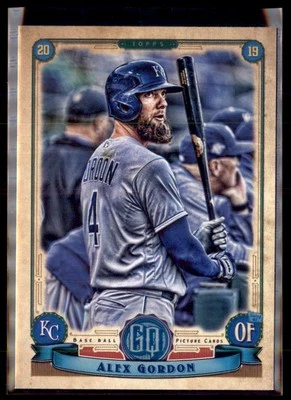 2019 Topps Gypsy Queen Alex Gordon Kansas City Royals #15  3 Card Lot - Image 1 of 2