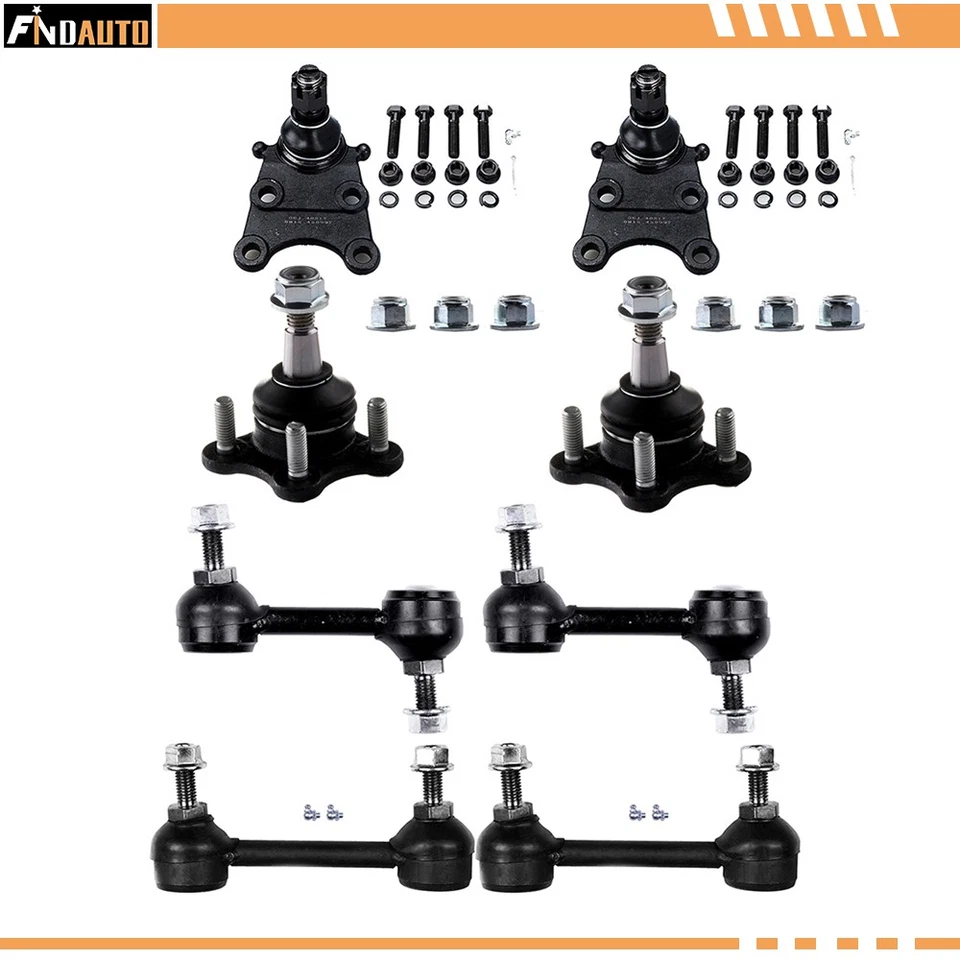 Se adapta a Chevrolet Colorado 2007-2012 8 piezas rótulas delanteras barras estabilizadoras traseras eslabones Foto 1 de 1