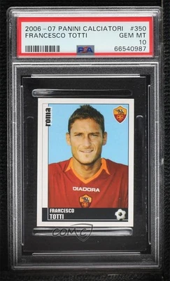 2006-07 Panini Calciatori Stickers Francesco Totti #350 PSA 10 GEM MT - Image 1 of 2