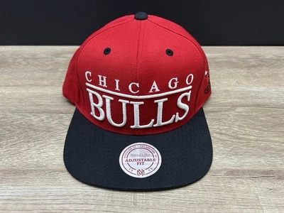 Chicago Bulls Mitchell & Ness NBA Hardwood Classics Snapback Hat Cap - Imagem 1 de 4