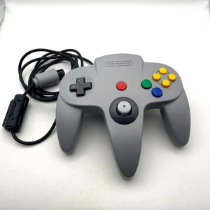 OFFICIAL NINTENDO 64 N64 CONTROLLER GREY GENUINE FULLY TESTED - GOOD STICK - Picture 1 of 6
