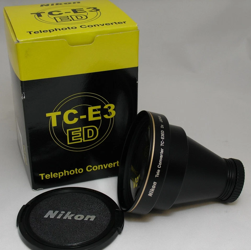 Nikon TC-E3ED 3X Teleconverter Lens for Coolpix 4300 4500 5000 8400 Cameras - Image 1 of 1