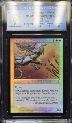 LIEUTENANT KIRTAR Odyssey Foil Rare CGC 9 Q++ MTG EDH [Nostalgium] - Image 1 of 2