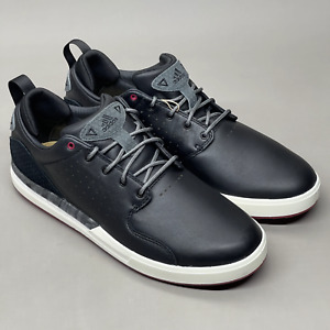 ADIDAS Golf Shoes Waterproof Flopshot Sz 8 Black / Grey / Burgundy GV9670 (New)