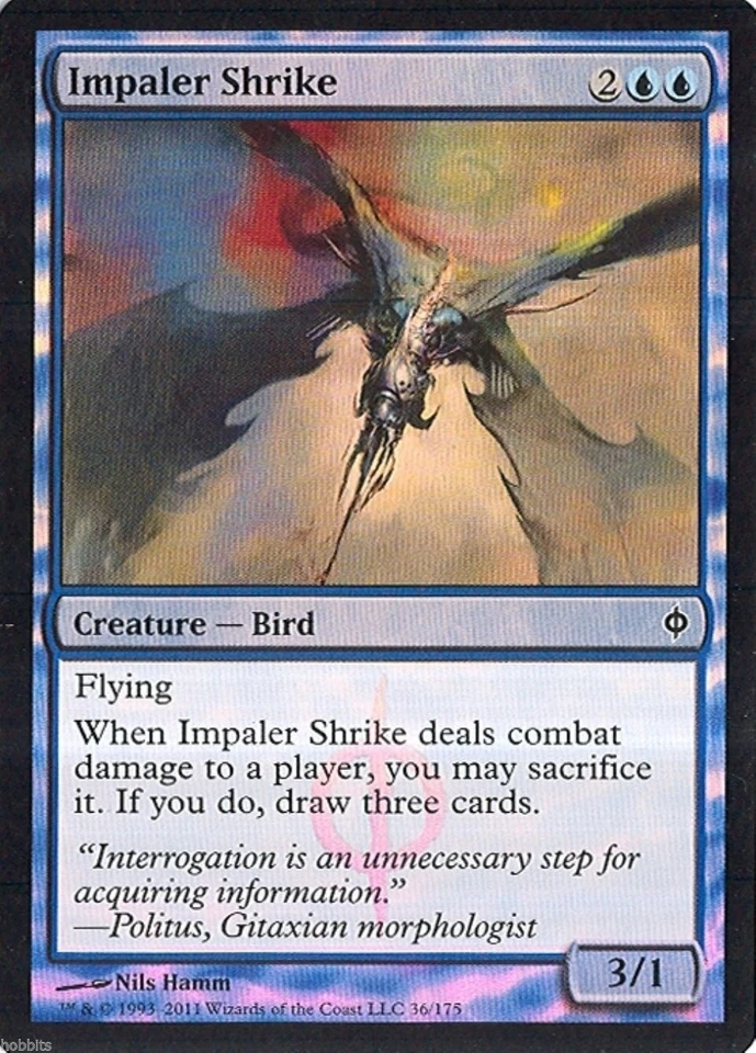 MTG - New Phyrexia - Impaler Shrike - 2X - Foil - NM - Image 1 of 1