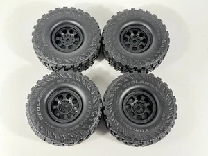 Nuevos neumáticos Vanquish Yokohama Geolander 1.9 4.75" rojos con ruedas KM237 RIOT axiales - Imagen 1 de 8