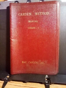 1953 "Carden Method Manual" Grade 1 by Mae Carden Good Unmarked Vintage Manual - Picture 1 of 7