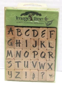 Alphabet Stamp Set Brush Pattern Upper Case 30 Pcs EK Success Image Tree - Picture 1 of 4