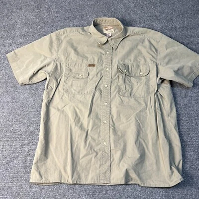 Vintage Woolrich Shirt Mens XL Beige Button Up Safari Military Lightweight - Image 1 of 4