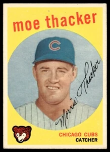 1959 Topps Moe Thacker Rookie Chicago Cubs #474 - Picture 1 of 2