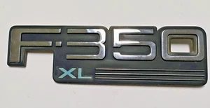 OEM 1992-97 Ford F350 XL Side Fender Emblem Badge Logo Sign Decal - Picture 1 of 6