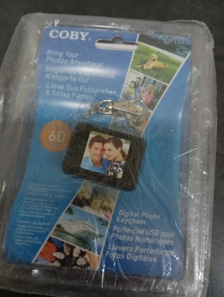 Coby Digital Photo Keychain DP-151 Holds 60 Photos 1.5” LCD Display NEW SEALED - Image 1 of 4