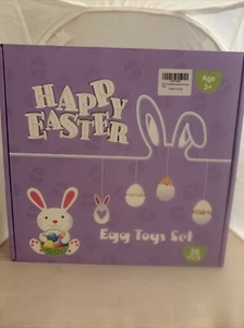 Happy Easter 36 Piece Egg Toy Set: Toy Filled Easter Eggs (NEW) - Picture 1 of 5