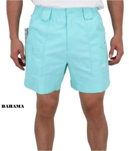 Men's AFTCO Original Fishing Shorts in 6inch - MULTIPLE COLOR OPTS - FREE SHIP! - Picture 1 of 11