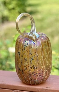 Jack Pine Studios Large Autumn Lace Barrel Premium Pumpkin  12” - Picture 1 of 6