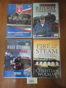 7 Disc 4 DVD Job Lot - Railway Collection / On The Rails Steam Trains - UK Pal - Imagen 1 de 20