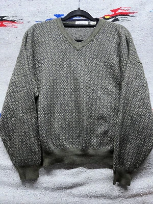 Suéter de lana merino tejido Claiborne vintage años 90 para hombre mediano Kurt Kobain Foto 1 de 4