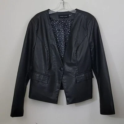 Chaqueta de cuero sintético remache negro XL Foto 1 de 4