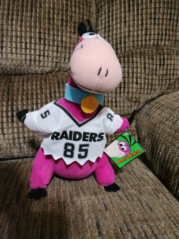 Vintage Flintstones Dino Los Angeles Raiders 10" Plush NFL 1994 Hanna Barbera 85 Cover
