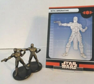 Star Wars Miniatures SITH OPERATIVE 20/60 SET OF 2  - Picture 1 of 2