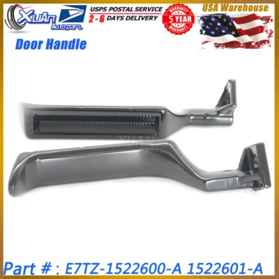 Juego de 2 manijas de puerta interiores de metal izquierda derecha negras nuevas para F350 F250 F150 Foto 1 de 4