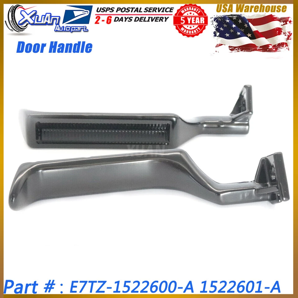 2 peças novo par preto conjunto de maçanetas internas de metal esquerdo destro para F350 F250 F150 - Imagem 1 de 4