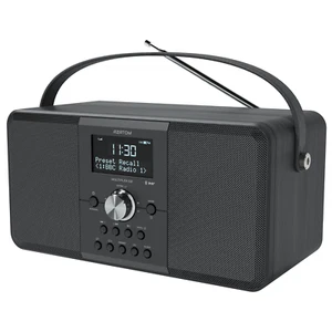 Azatom DAB+ FM Radio Clock Stereo Speaker Alarm Bluetooth - Multiplex D2 Black - Picture 1 of 7