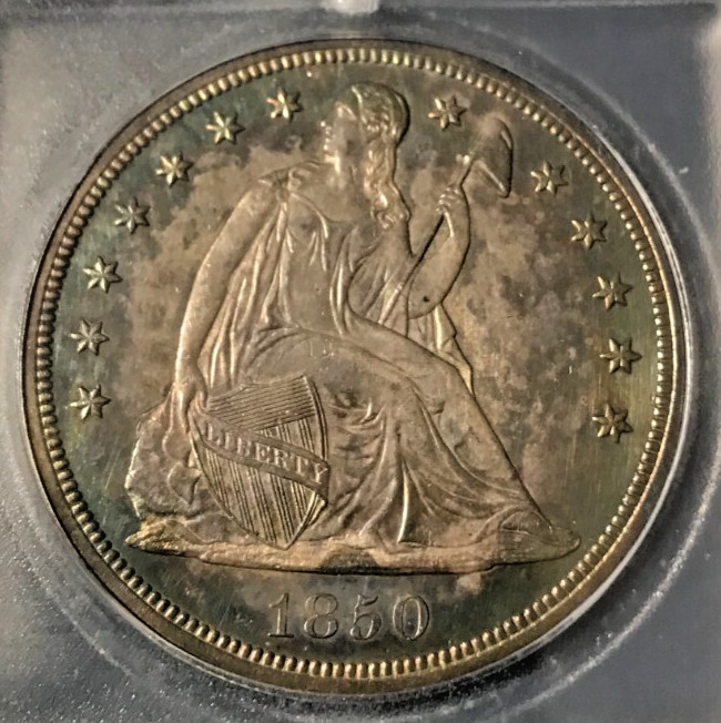 銀貨　1850年製　ONE DOL 1850 $1 MS | Coin Explorer | NGC