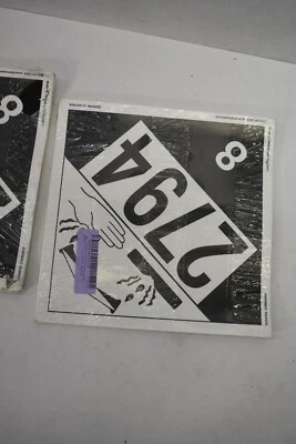 Lot of 25 LabelMaster Corrosive Placards Removable Vinyl UN 2794 ZEZ42794