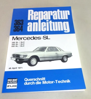 Manuel de Réparation Mercedes R107 C107 107 280/350/450 Sl SLC Classe Ab 1971 - Photo 1/2