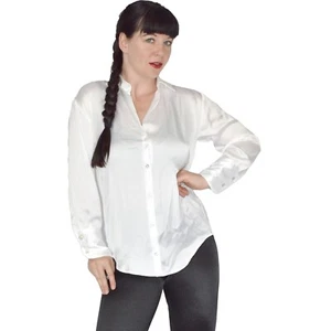 ZARA* weiche Glanz Satin Bluse* M-L * glatt glänzendes Oberteil* Shirt Tunika - Bild 1 von 5