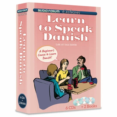 Learn to Speak Danish (6 CDs/Books) by Audio Forum - *NEW in BOX* - Image 1 of 3