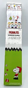 RARE Peanuts Snoopy Christmas Peel & Stick Window Cling Large 27.5" x 19.75" New - Picture 1 of 5