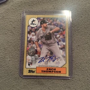 ZACH THOMPSON marlins 2022 Topps '87 Topps AUTO Autograph RC - Picture 1 of 2