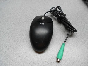 HP Ball Mouse PS/2 black PC Scroll Wheel M-S69 Wired FREE SHIPPING - Picture 1 of 2