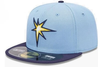 Gorra ajustada New Era para hombre MLB Tampa Bay Rays auténtica Diamond Era 59fifty 5950 Foto 1 de 4