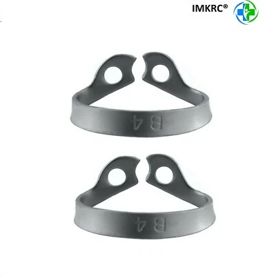 IMKRC® 2pcs B4 Rubber Dam Clamp Brinker for Upper Molar Jaw Incisors and Canines