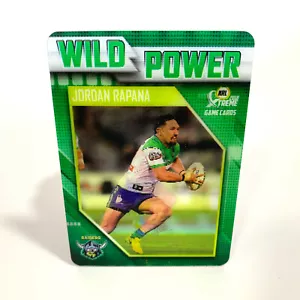 JORDAN RAPANA 2018 NRL Xtreme Wild Power Canberra Raiders Trading Card #WP02 - Picture 1 of 3