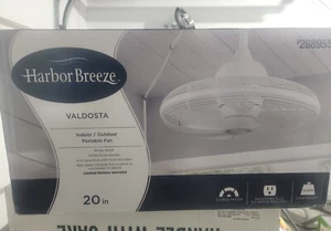 Ceiling Fan Indoor Outdoor White Transitional Decor Downrod Mount 3 Blade 20in - Picture 1 of 1