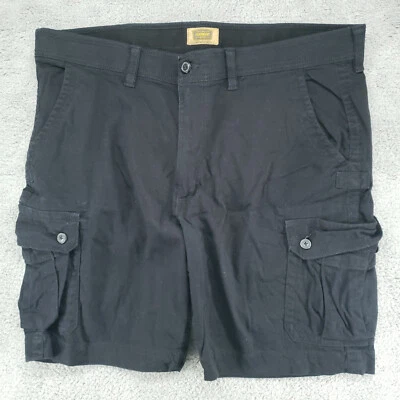 Foundry Mens 44 Comfort Stretch Dark Gray Flat Front Shorts 11" Inseam - Image 1 of 4