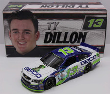Rookie 2017 Ty Dillon #13 Geico Cartoon Gecko 1/24 Car