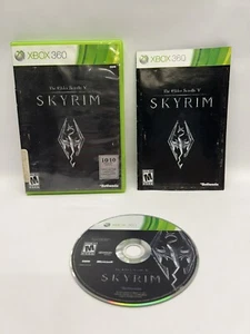 The Elder Scrolls V: Skyrim (Xbox 360, 2011) Clean Tested Working - Free Ship - Picture 1 of 6