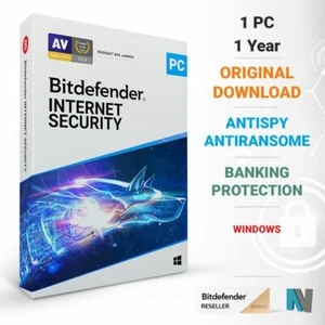 Bitdefender Internet Security 2024 1 PC 1 Jahr TOP !!! VPN - Bild 1 von 1