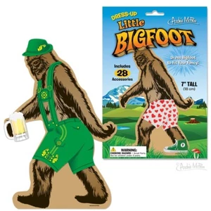 Dress-Up Little Bigfoot by Archie McPhee 7" tall includes 28 reuseable clings - Picture 1 of 7