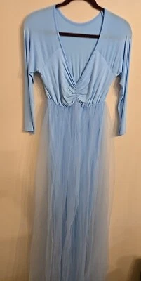 Adult blue Princess Dress With Tulle Large - Image 1 of 4