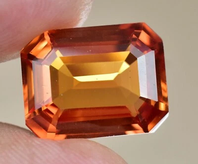 14.65 CT Natural Orange Spessartite Garnet AGL Certified Rare Loose Gemstone - Image 1 of 4
