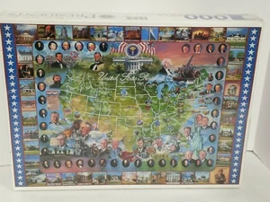 White Mountain 1000 Pc Jigsaw Puzzle United States Presidents NEW- 1994 vintage! - Picture 1 of 5