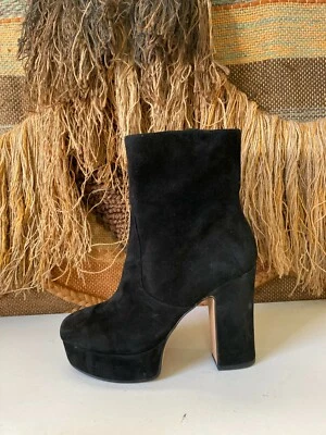Botines de gamuza negros Avec Les Filles, para mujer talla 7M. ⭐️* Foto 1 de 4