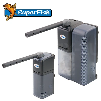 SUPERFISH AQUAFLOW INTERNAL POWER FILTER AQUARIUM SPRAY BAR FISH TANK BIO MEDIA