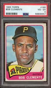 1965 Topps Baseball Card BOB CLEMENTE #160 PSA 4 - Picture 1 of 2
